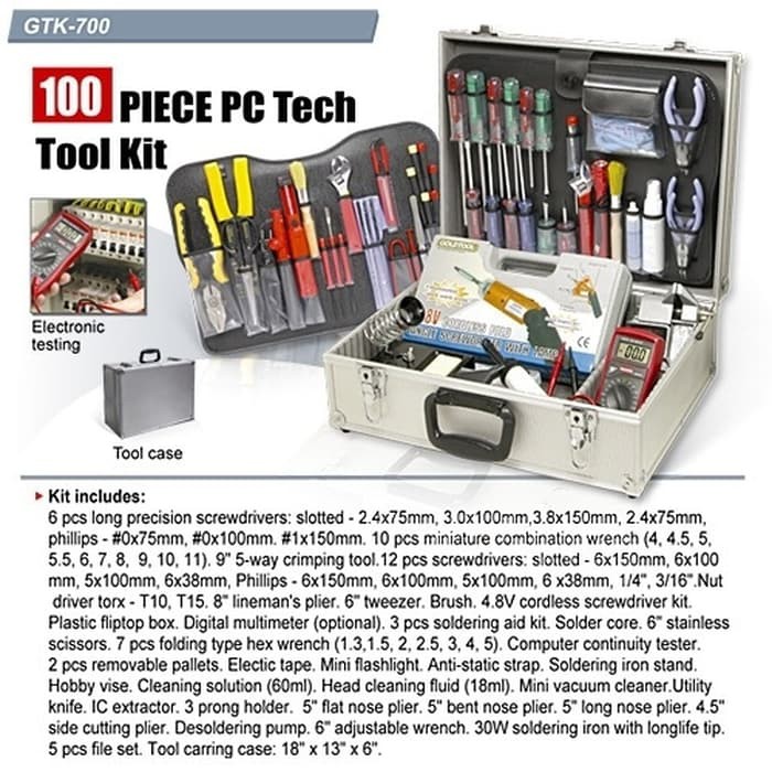 Jual Goldtool Gtk Technician Tool Kit Pcs Shopee Indonesia