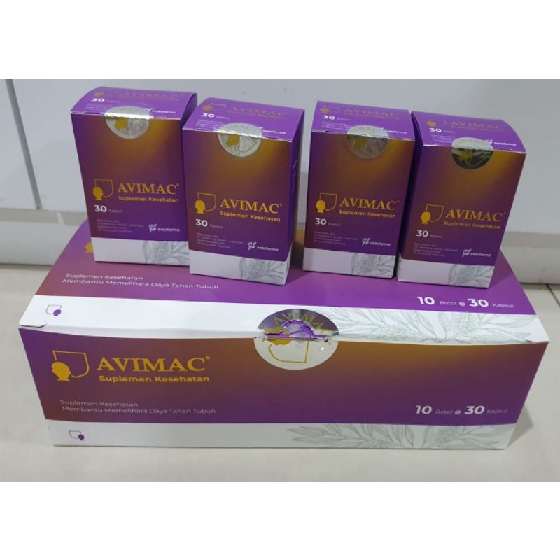 READY AVIMAC SUPLEMEN IMUN BOOSTER UNTUK C0VlD ISI 30 CAPS