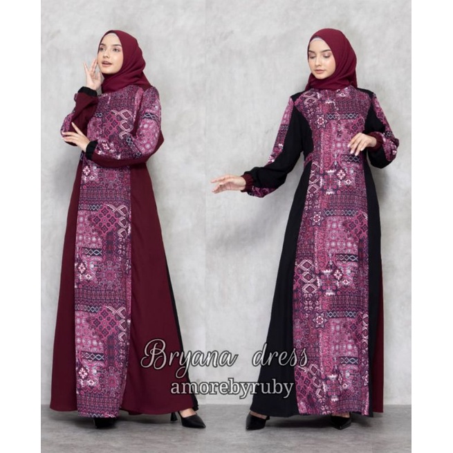 BRYANA DRESS LIMITED AMORE BY RUBY ORI GAMIS TERBARU DRESS MUSLIM BAJU WANITA
