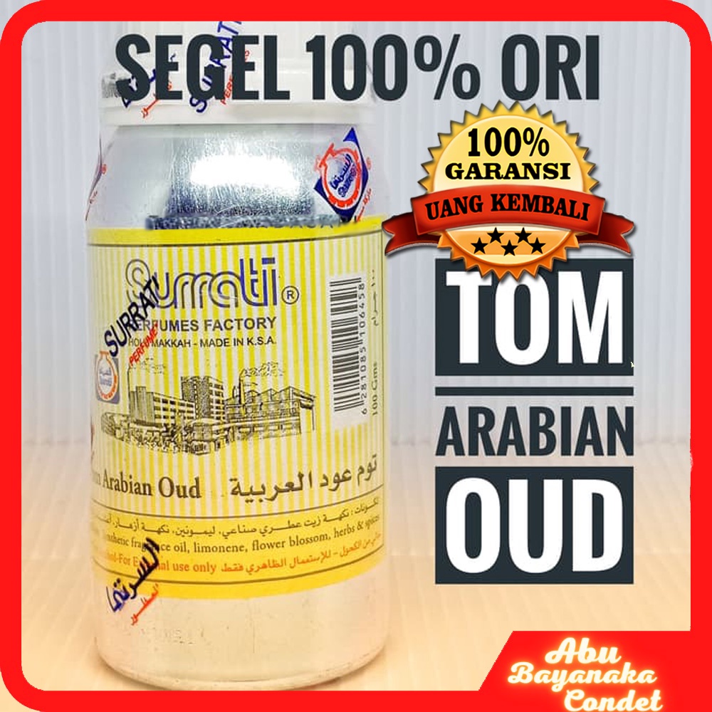 Parfum TOM ARABIAN 100gr | Parfum Surrati | Bibit Minyak Wangi NON alkohol 100%