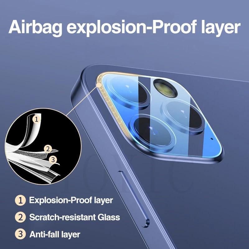 [PELINDUNG KAMERA] IPHONE 11 12 13 14 15 16 PRO MAX 14+ 15+ 16+ PLUS MINI Tempered Glass Kamera 3D CLEAR HD Pelindung Lensa Anti Gores Camera Belakang