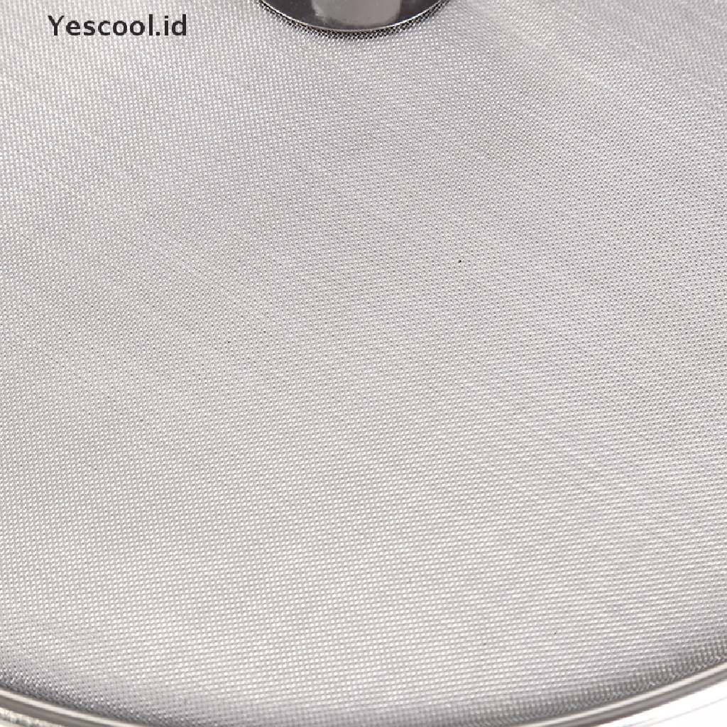 【Yescool】 stainless steel cover lid oil proofing frying pan splatter screen spill proof .