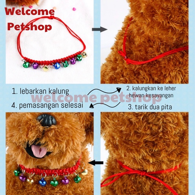 Kalung Hewan Peliharaan / Kalung Kucing / Kalung Anjing / Kalung Kelinci