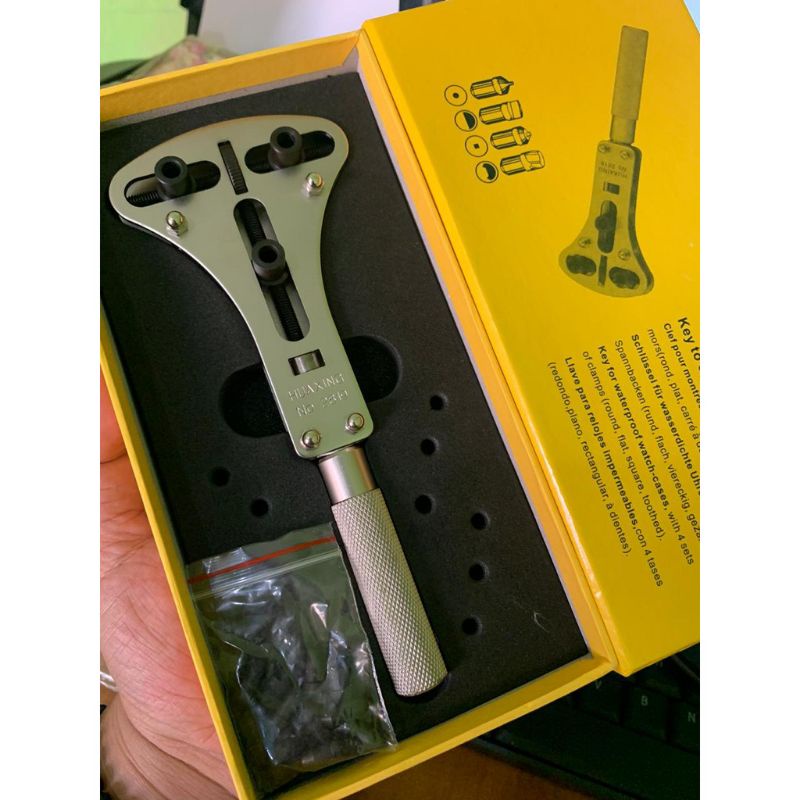 Alat servis pembuka tutup belakang jam tangan ukuran besar 55mm