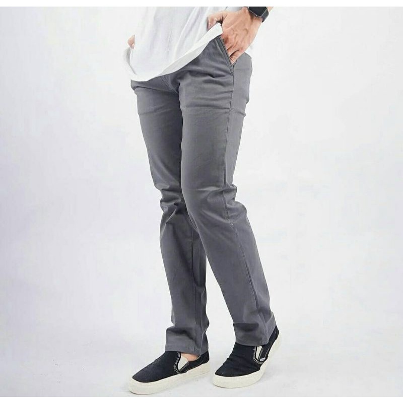 celana Chino panjang full acc slimfit terbaru