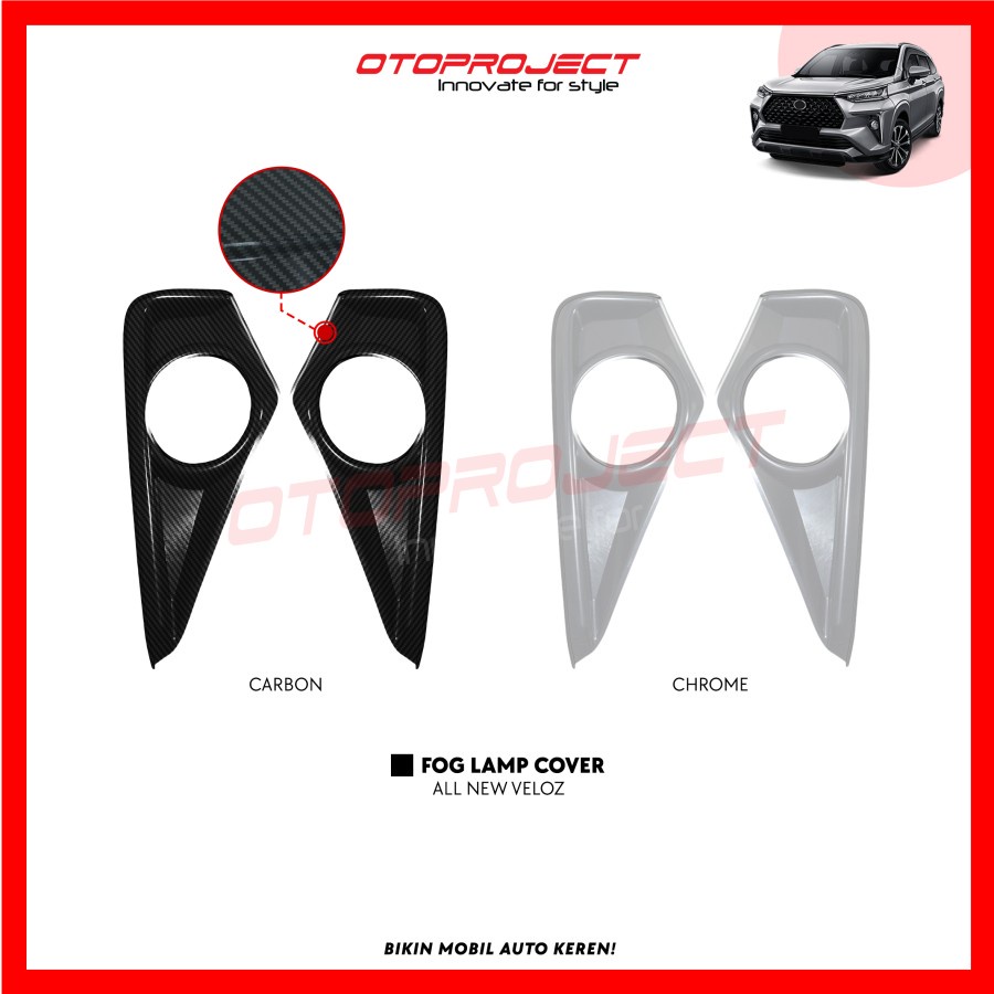 Ring Cover Fog Lamp Depan Mobil All New Veloz 2022