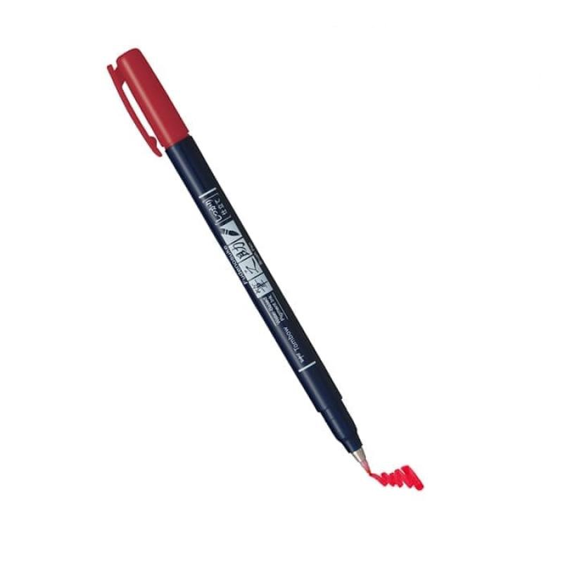 

Tombow Fudenosuke Brush Pen, Hard Tip, Red