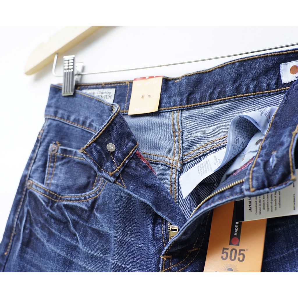 Levi's Grantex 505 Made in Japan | Jeans Pria | Blue Wash | 505GRJPN - 03