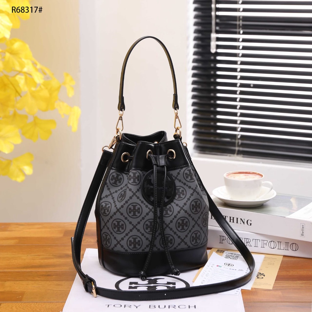 TB T Jacquard Bucket Bag R68317