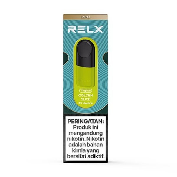 RELX Vape Pod Pro Ceramic Golden Slice (Mangga) / RELX POD PRO GOLDEN SLICE (MANGO) ORGINAL POD / RELX POD CERAMIC RASA MANGGA-1