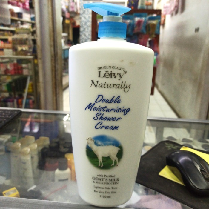 LEIVY DOUBLE MOIST SHOWER CREAM 1150ML / SABUN CAIR SUSU DOMBA