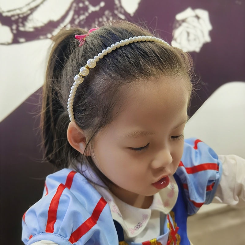 Headband Aksen Mutiara Dan Berlian Imitasi Gaya Korea Untuk Cuci Muka