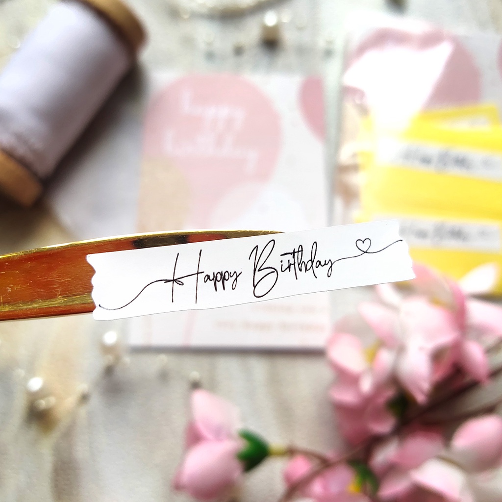 

STICKER STIKER Happy Birthday / Ulang Tahun for you MINI READY STOK MURAH seagel seal packing / kartu (1pak isi 50pc)