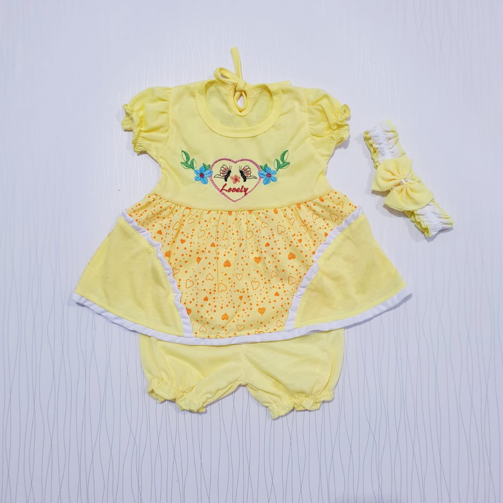 COD Bayar Ditempat Dress Anak FREE BANDO Baby Alicia