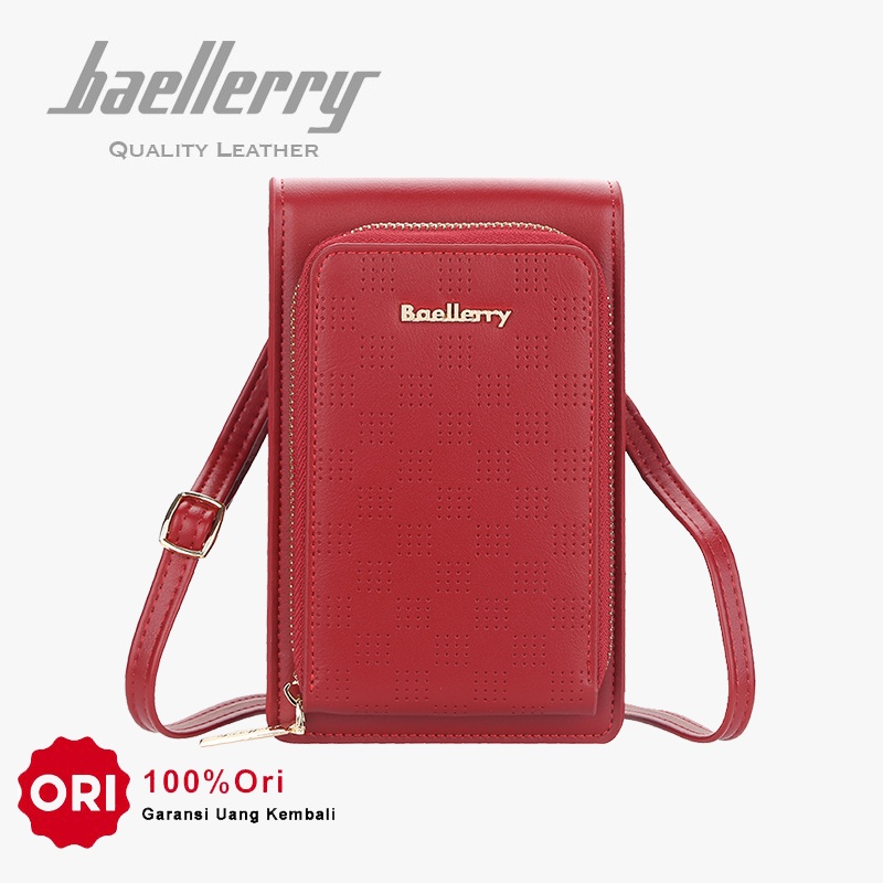 BAELLERRY N2360 Tas Selempang Wanita Dompet Panjang Wanita Dompet Handphone Sling Bag WATCHKITE WKOS