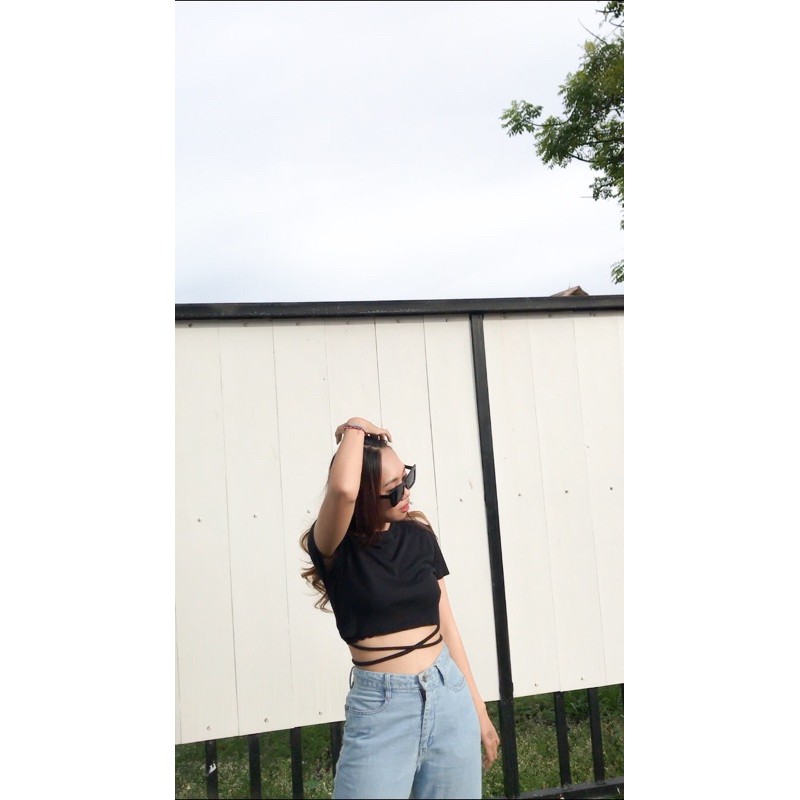 crop top • zara top