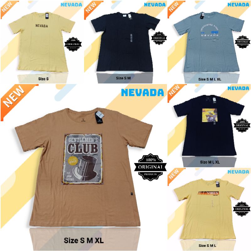 KAOS BRANDED NEVADA DEWASA BAJU PRIA MURAH MOTIF TERBARU