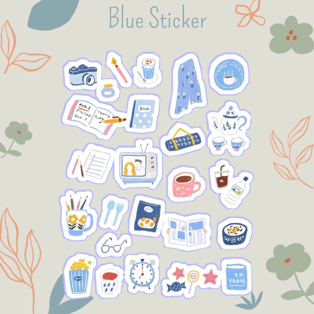 Blue Sticker | Cetak Sticker Lucu