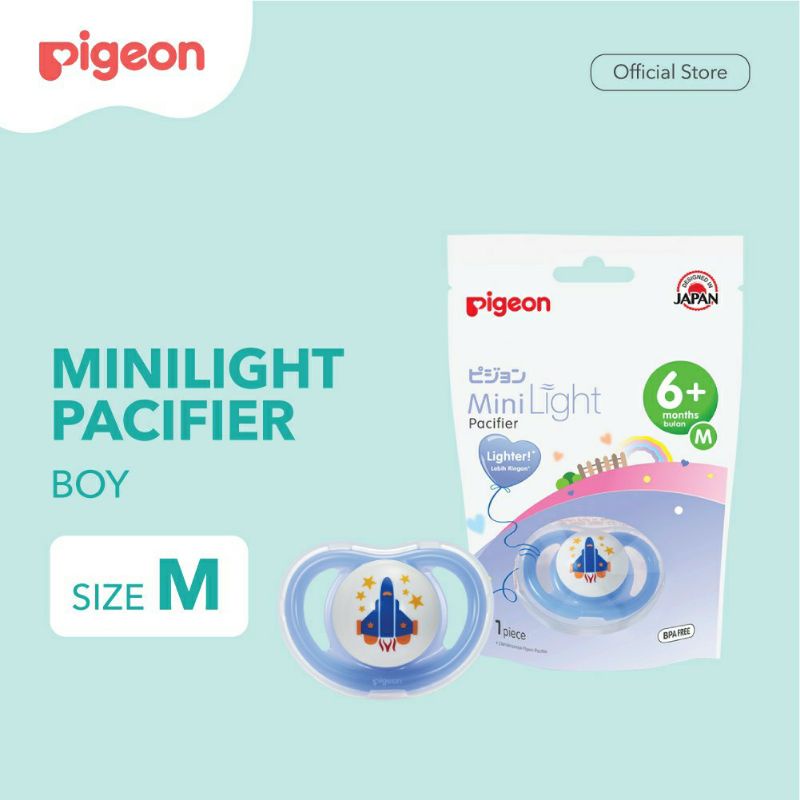 Makassar Compeng empeng bayi Pigeon Silicone Pacifier Mini Light