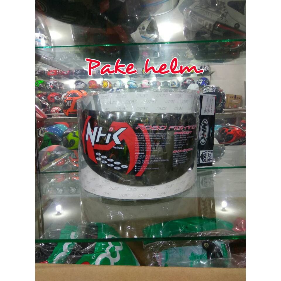 DISKON VISOR KACA HELM NHK GP1000 NHK GP TECH NHK GP PRO SILVER