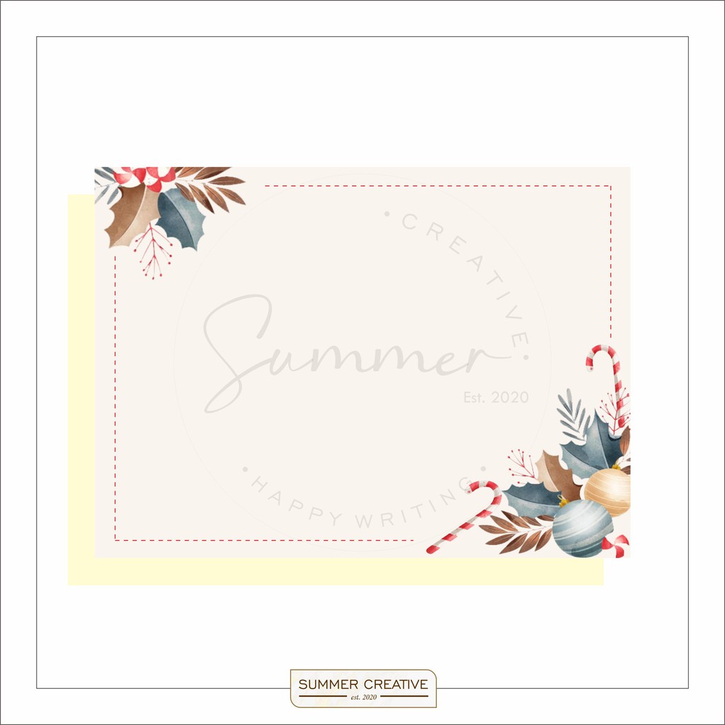 

Personalized Blank Card / Blank Note - XN05 / Thank You Card / Note / Kartu Polos / Kartu Ucapan