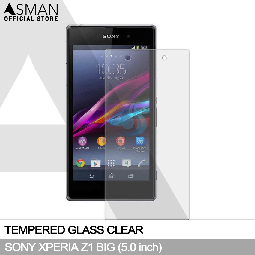 Tempered Glass Sony Xperia Z1 BIG (5.0&quot;) | Anti Gores Pelindung Layar Kaca - Bening