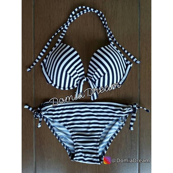 MURAH bikini kawat busa garis - baju renang - bikini seksi