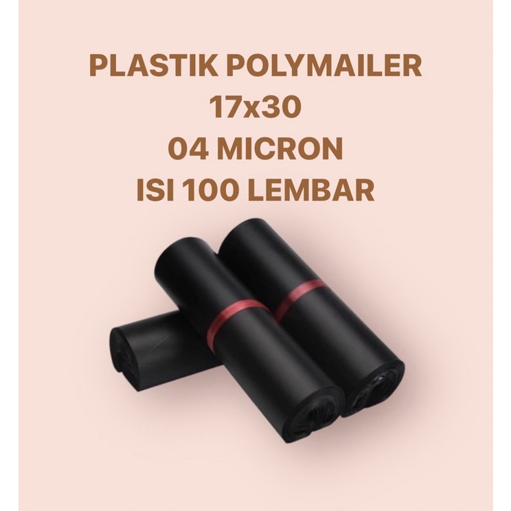 17x30 100 LEMBAR | PLASTIK POLYMAILER SEAL HDPE PLASTIK PACKING ONLINE