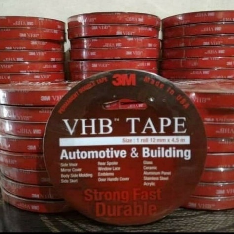 

Hemat Double Tape 3M Vhb 3M Origional Super Kuat-Lengket 12Mm X 4,5Mtr Bergaransi