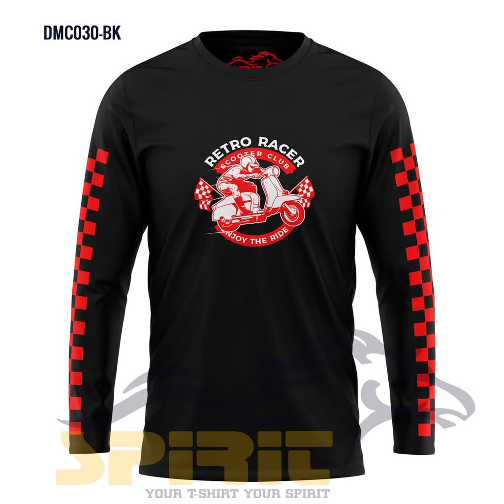 kaos vespa distro original extreme geri matic racer scooter lengan panjang murah original jumbo