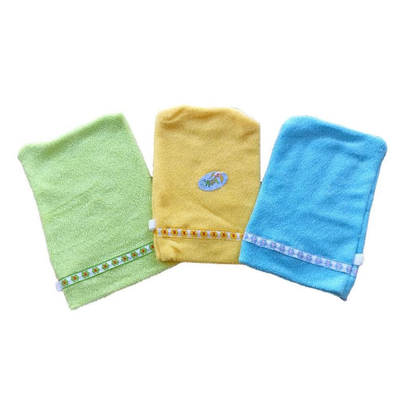 WASLAP KOTAK TEBAL 1 LUSIN , Waslap Bayi Kotak Tebal Isi 12 Pcs