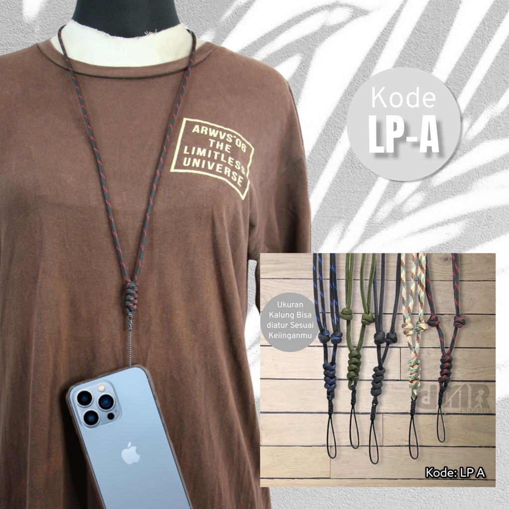 LP A Gantungan Hp All Type / Tali Hp Iphone Xiaomi Oppo Vivo Samsung / Lanyard Case Hp Handphone / C