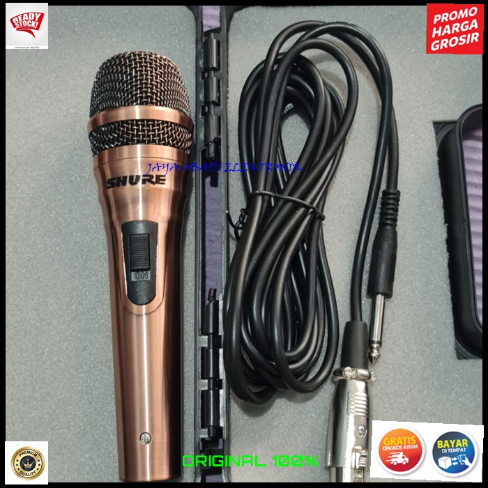 G558 SHURE MIC KABEL BAHAN METAL MICROPHONE PRO VOKAL KARAOKE AUDIO SOUND SEGALA ACARA PANGGUNG MC PIDATO SEMINAR CERAMAH MEETING DLL CARDIOID DYNAMIC PROFESIONAL MICROPHONES PERFORMANCE KHUALITAS PREMIUM SUARA JERNIH DAN ENTENG UNIVERSAL AUDIO BONUS KOPE