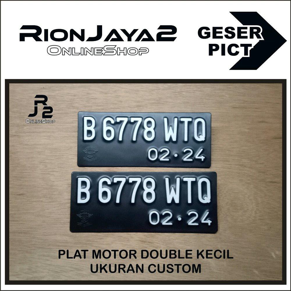 Plat nomor motor custom ukuan kecil