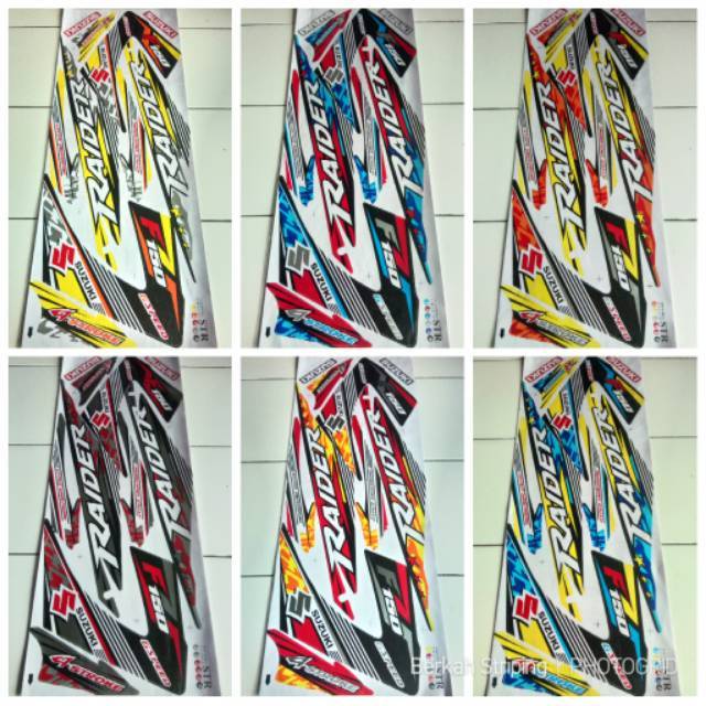 (Bisa COD) Striping Stiker Variasi Motor Suzuki Satria Fu 150 Facelift - Raider Grafis