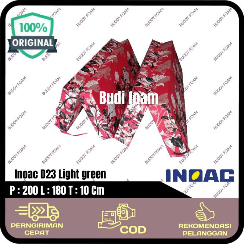 INOAC Kasur Lipat Empat Inoac ukuran 200 x 180 x 10 cm