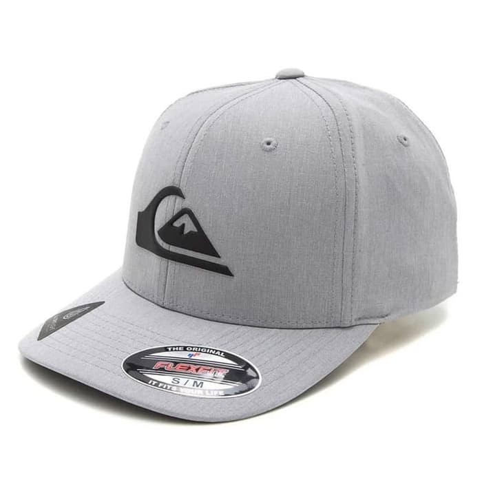 Topi QUIKSILVER Flexfit Amped Up Amphibian Cap SLEET GREY ORIGINAL