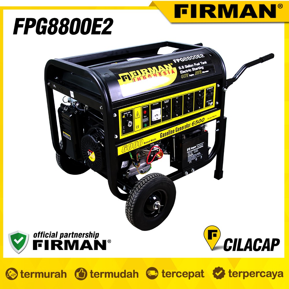 Generator / Genset Bensin Firman FPG8800E2 - Firman Cilacap