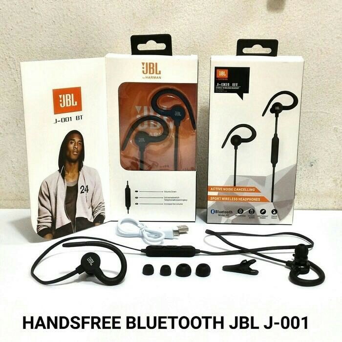 Headphone Bluetooth Wireless JBL J-001 Sport HARMAN handsfree earphone