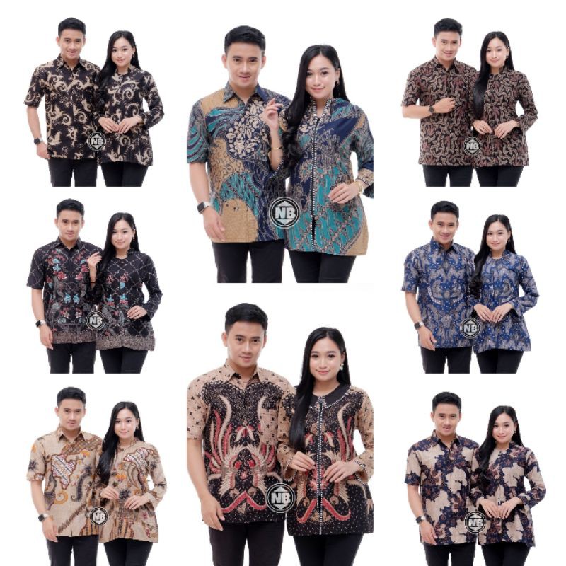 Couple hem blouse batik ORI