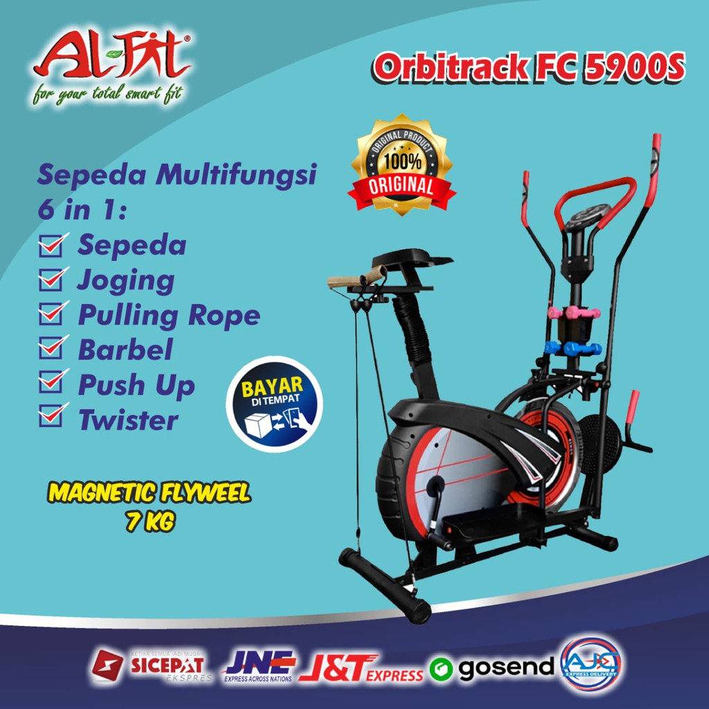 Alat Fitness Alat Olahraga Sepeda Statis Orbitrack 5900S New Alat Olahraga Orbitrack Elliptical Bike