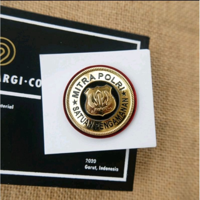 Pin Mitra Polri Security Satpam Sistem COR