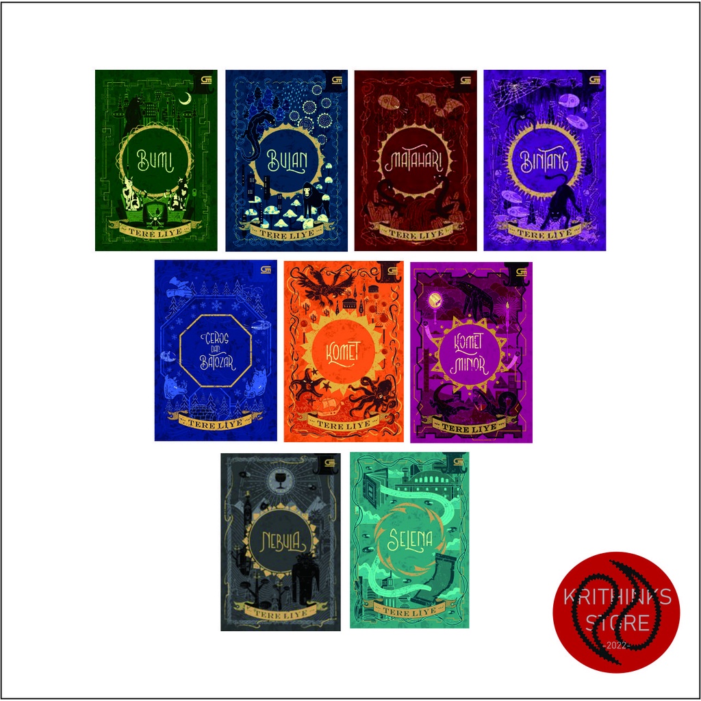 BUKU NOVEL TERE LIYE SERIAL BUMI BULAN MATAHARI BINTANG CEROZ DAN BATOZAR KOMET MINOR NEBULA SELENA