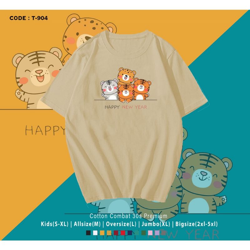 KAOS IMLEK TIGER LUCU/KAOS FAMILY IMLEK MACAN LUCU