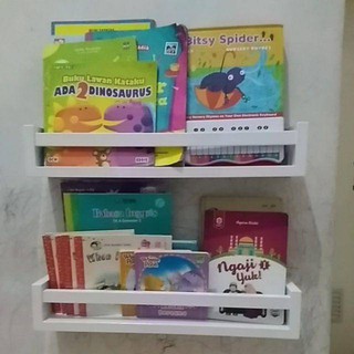  Rak  Buku  Anak  Tempel Dinding  Set 2 Pcs Ambalan Dinding  