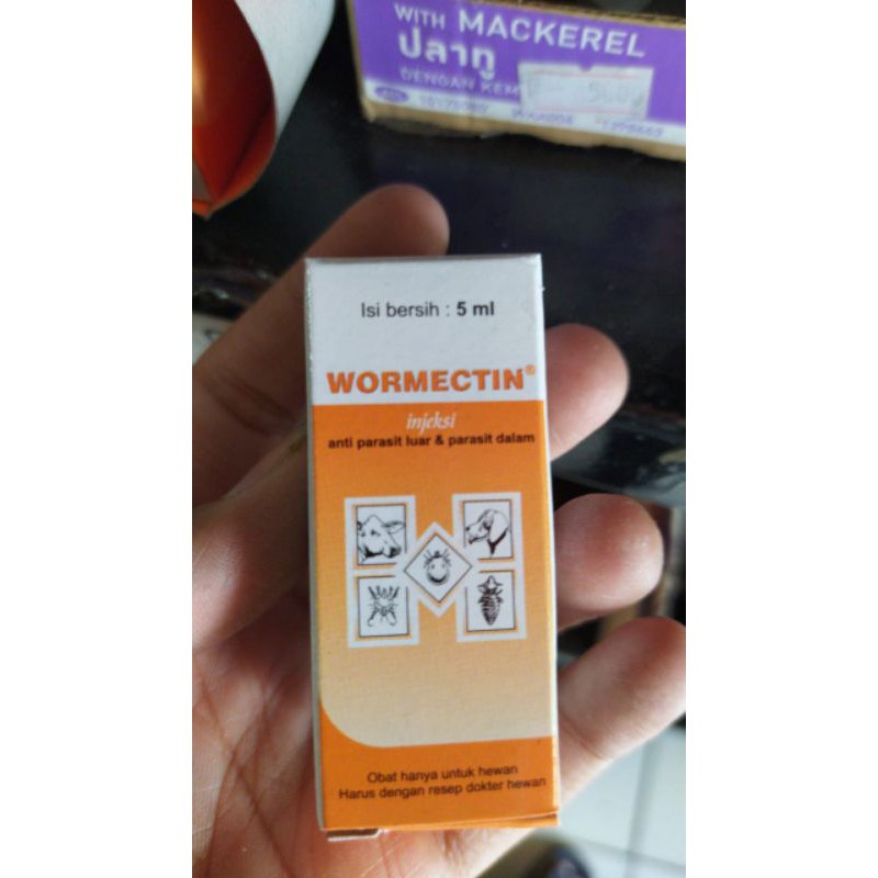 wormectin Obat suntik jamur. scabbies hamster. kucing. kelinci landak mini.