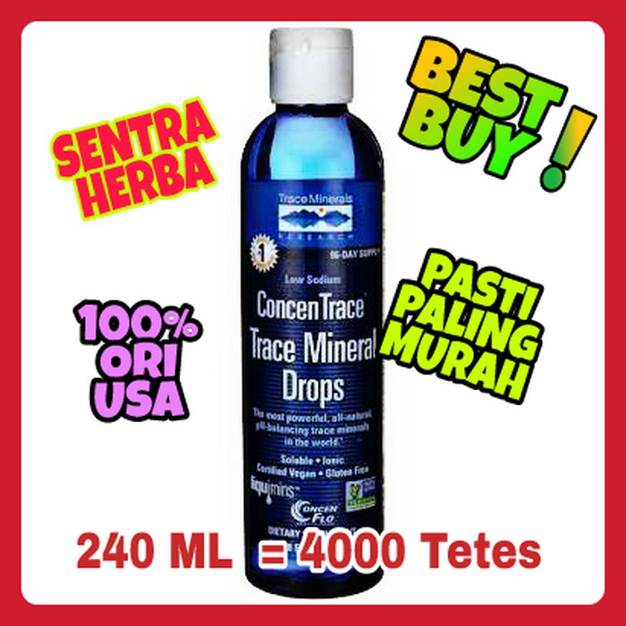 

Promo Trace Mineral Drop ASLI dari TMR 240 ML (isi 4000 Tetes) PALING MURAH