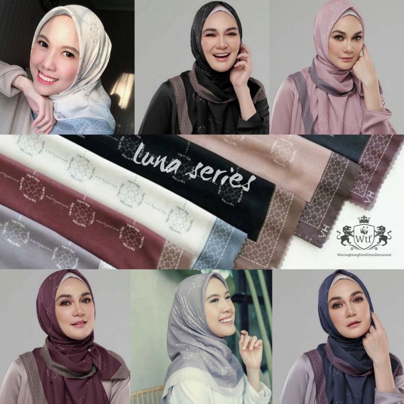 [TERLARIS] Hijab Voal Motif LUNA /Hijab segiempat motif terbaru/Hijab segiempat jumbo/Hijab segiempa