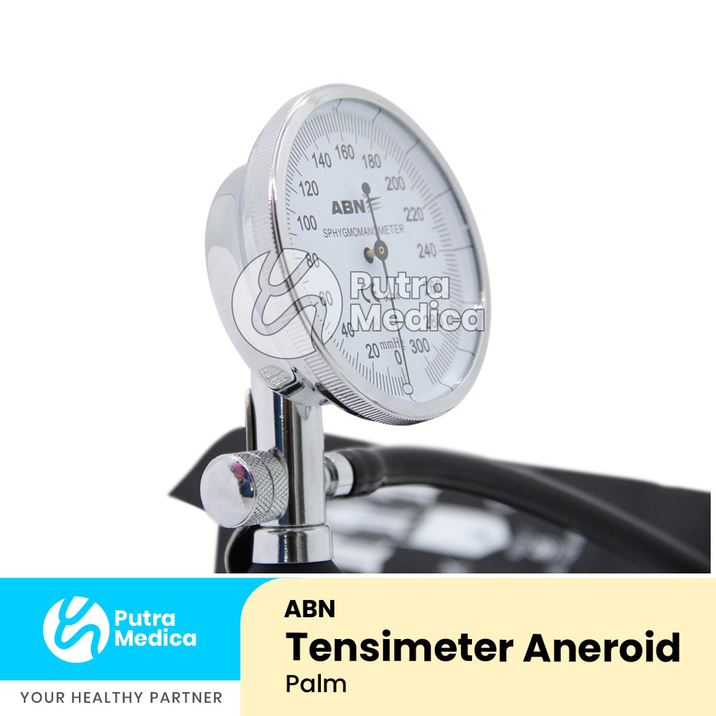 ABN Tensimeter Aneroid Palm 1 Selang / Tensi Jarum / Alat Ukur Tekanan Darah