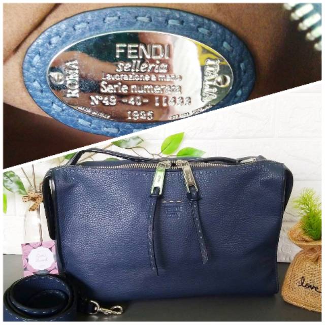 (PRELOVED) Tas Slempang / Tote Bag Kulit Branded FENDI Selleria Lei Cantik Pas buat Kerja dan Jalan
